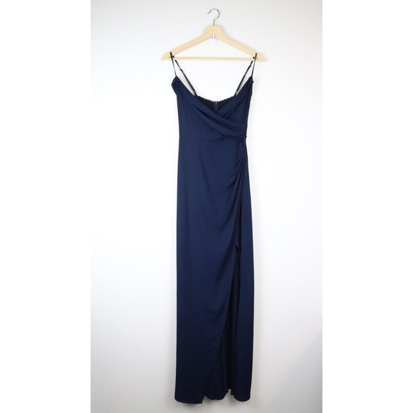 NWT Reformation Loire Dress Navy Blue 2 Maxi Sleeveless Formal Gown - Picture 2 of 10
